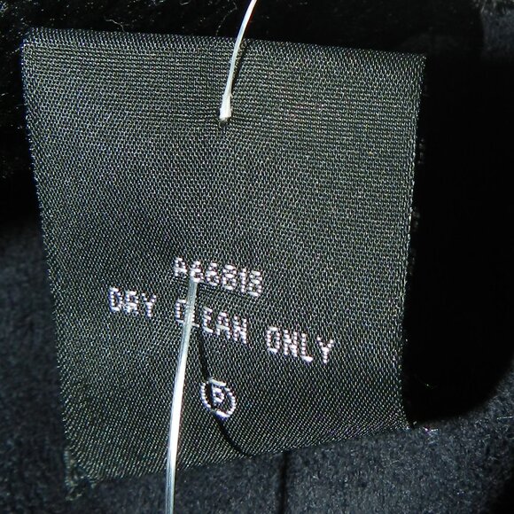 Dennis Basso Black Studded Trench Whip stitch Fur Lined Coat🆕⌚📦🏃💨🚚 - Picture 14 of 16